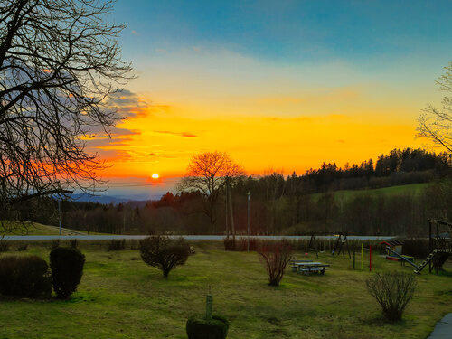 Blick von der Terrasse ins Gäubodental