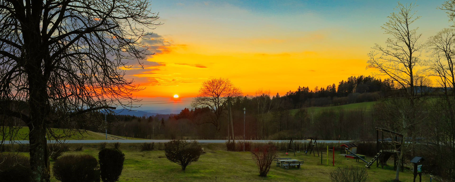 Blick von der Terrasse ins Gäubodental