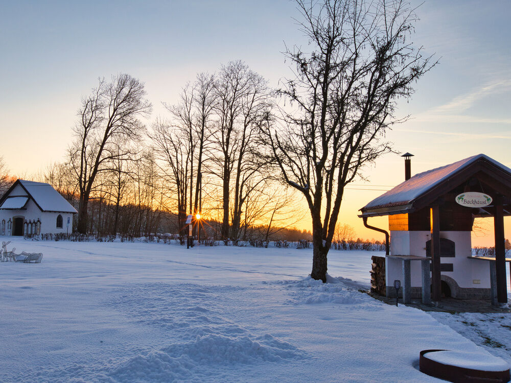 Sonnenuntergang am Backhäusl